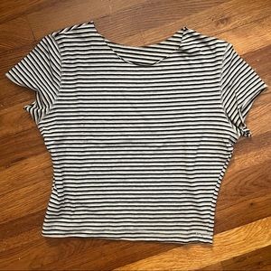 striped crop top